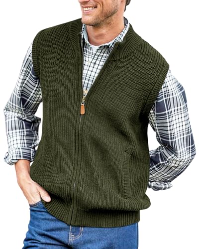 ベスト+ジレ LOOP YARN HAND KNITTED ZIP UP VEST MINERTE ベスト ジレ 「MINERTE」hand knit vest / ハンドニットベスト